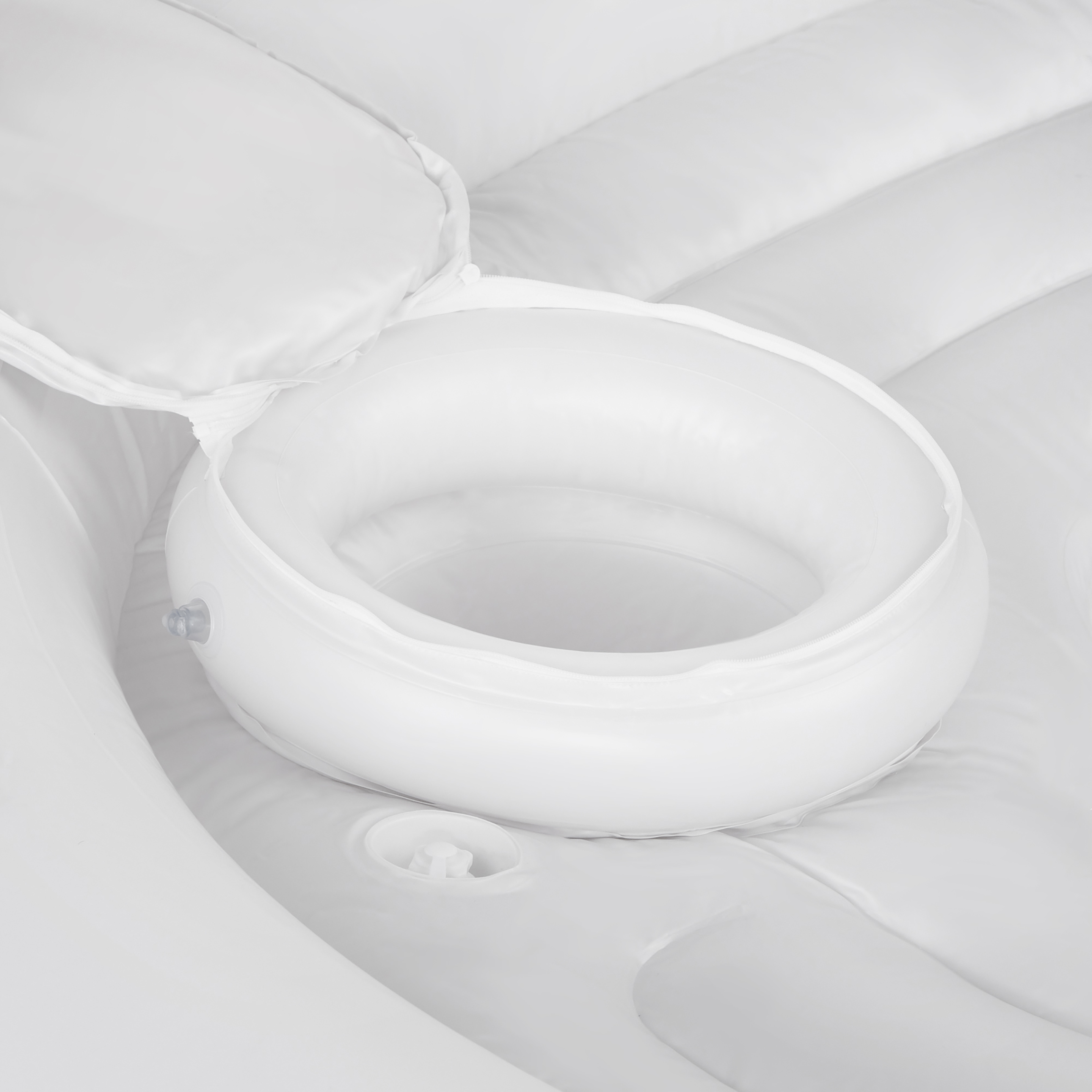 Intex 57266EP Inflatable Unicorn Party Island Pool Lounger Float, White (2 Pack)