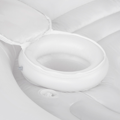 Intex 57266EP Inflatable Unicorn Party Island Pool Lounger Float, White (2 Pack)