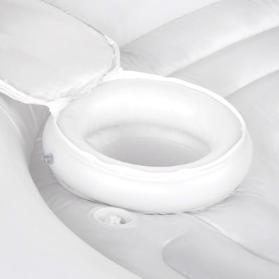 Intex 57266EP Adult Inflatable Unicorn Party Island Pool Lounger Float, White