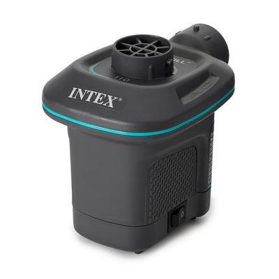 Intex 120V Quick Fill AC Electric Air Pump with 3 Nozzles, Black (Open Box) - VMInnovations