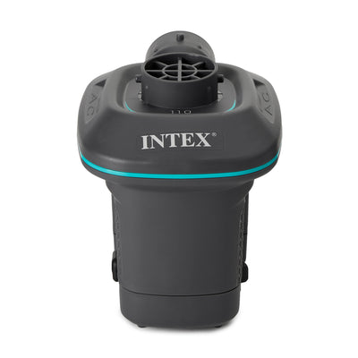 Intex 66639E 120 V AC Electric Quick Fill Air Pump with 3 Nozzles (Open Box) - VMInnovations