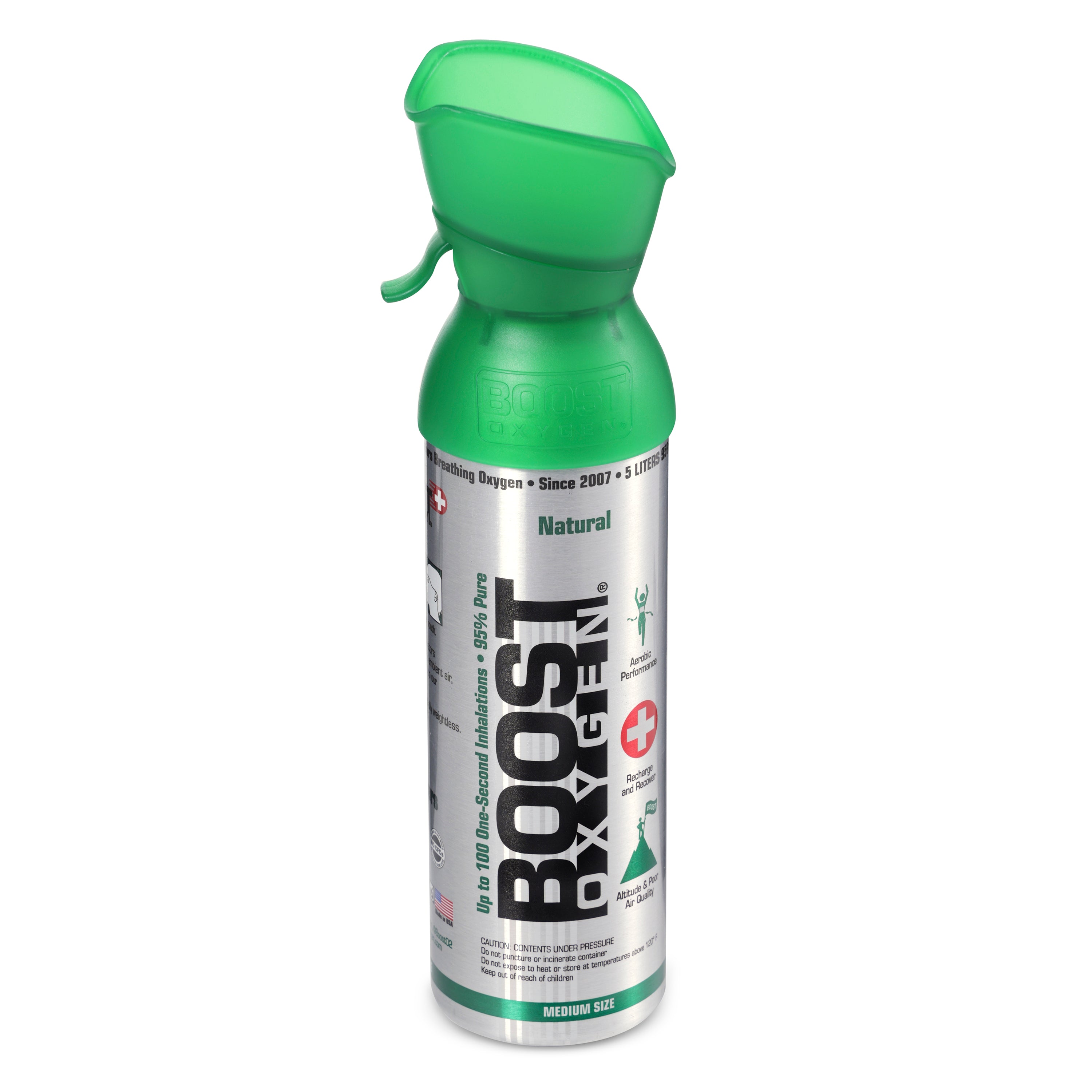 Boost Oxygen Canned Natural Oxygen Inhaler 2L, 5L, & 10L Bottles, Flavorless