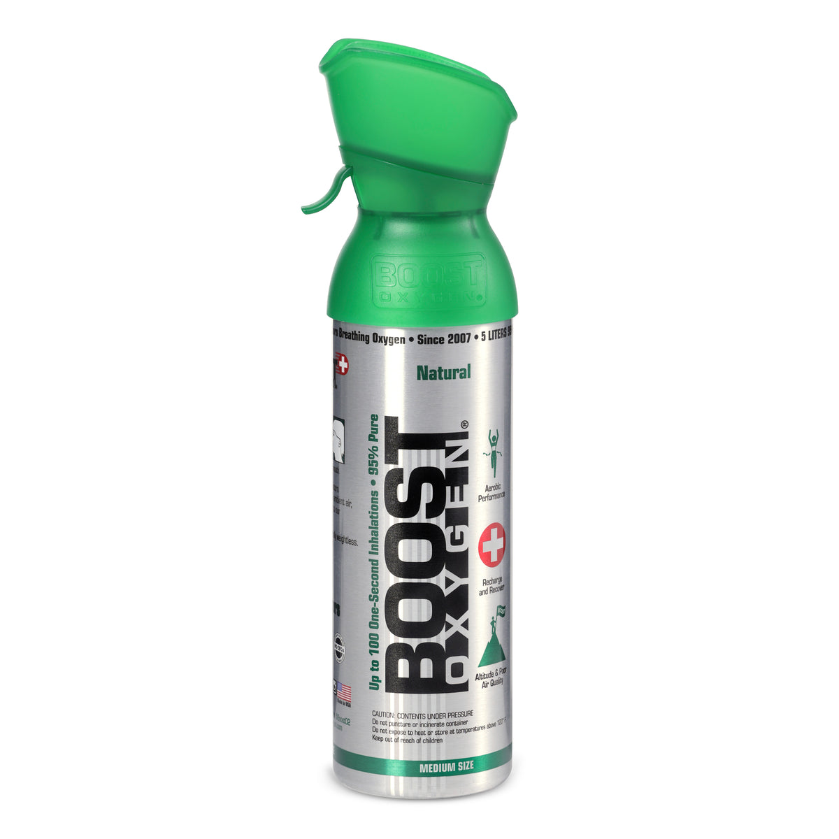 Boost Oxygen Canned Natural Oxygen Inhaler 2L, 5L, & 10L Bottles, Flavorless