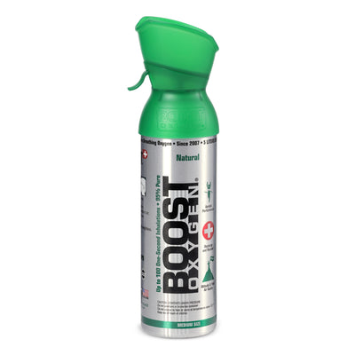 Boost Oxygen Canned Natural Oxygen Inhaler 2L, 5L, & 10L Bottles, Flavorless - VMInnovations