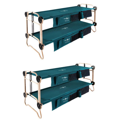 Disc-O-Bed Large Green Cam-O-Bunk Cot (2 Pack) - VMInnovations