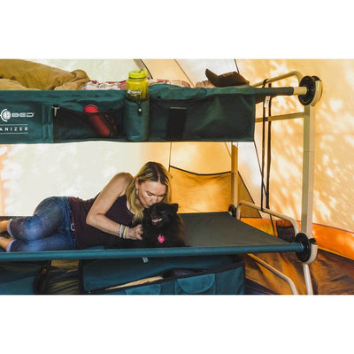 Disc-O-Bed Large Green Cam-O-Bunk Cot (2 Pack) - VMInnovations