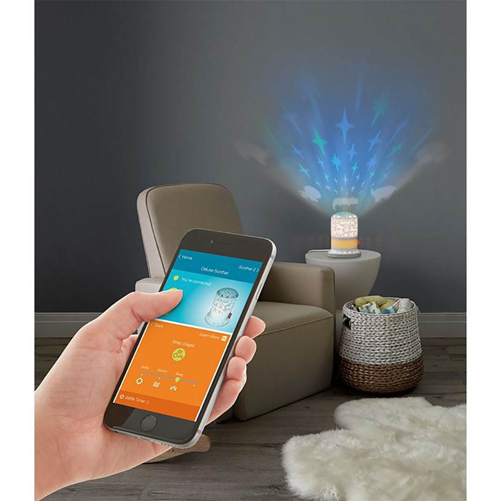 Fisher Price Smart Connect Deluxe Light Projector Sound Machine Nursery Soother - VMInnovations