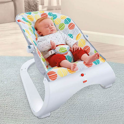 Fisher-Price Comfort Curve Soothing and Vibrating Infant Bouncer with Toy Bar