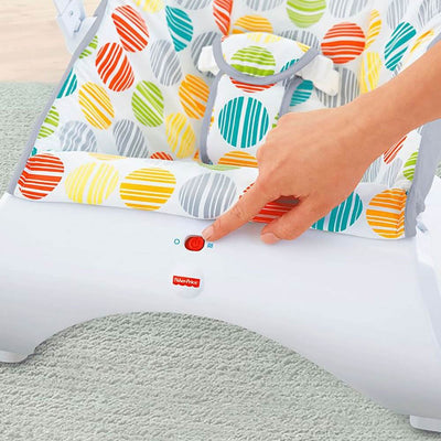 Fisher-Price Comfort Curve Soothing and Vibrating Infant Bouncer with Toy Bar