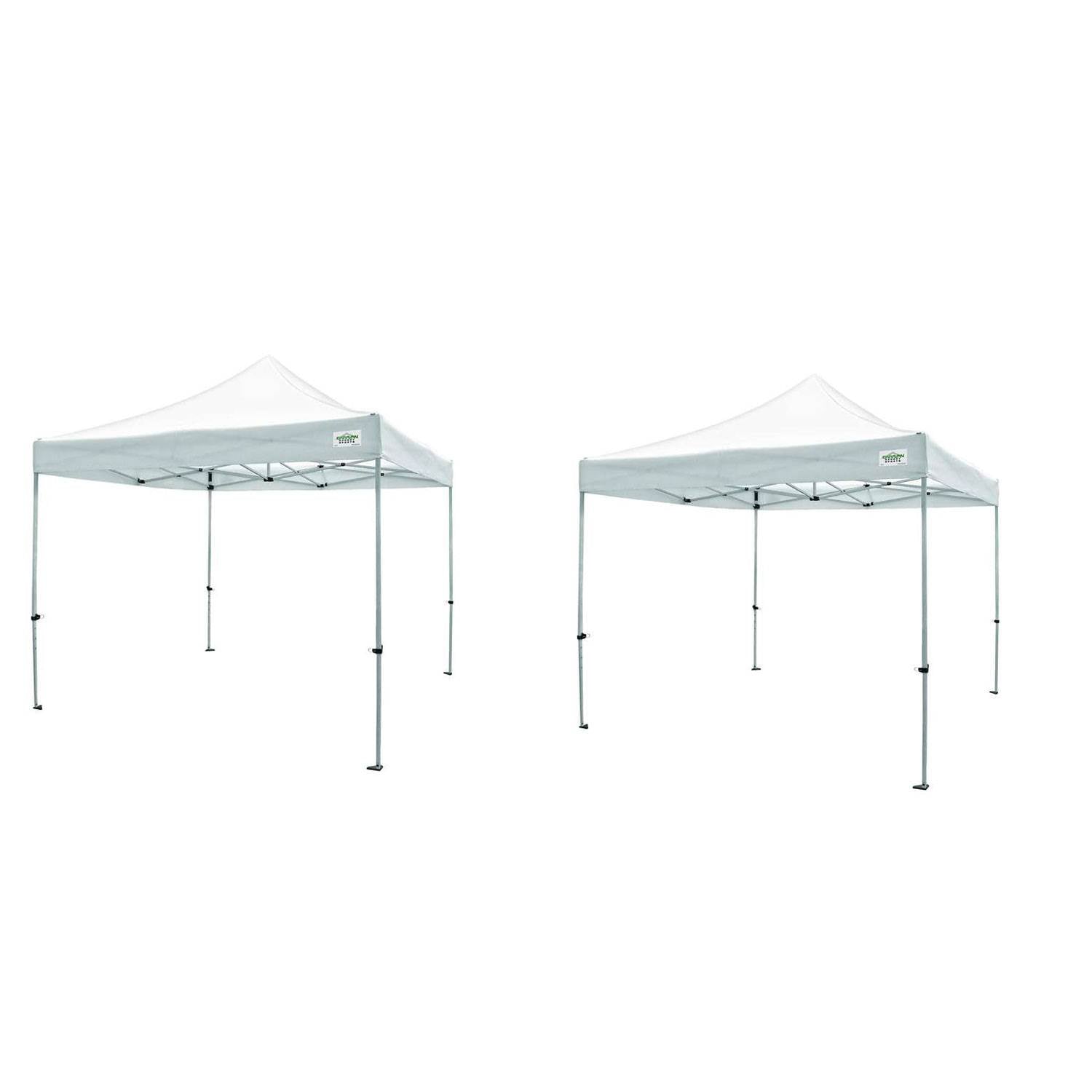 Caravan Canopy TitanShade 10 x 10 Steel Portable Instant Canopy, White (2 Pack) - VMInnovations