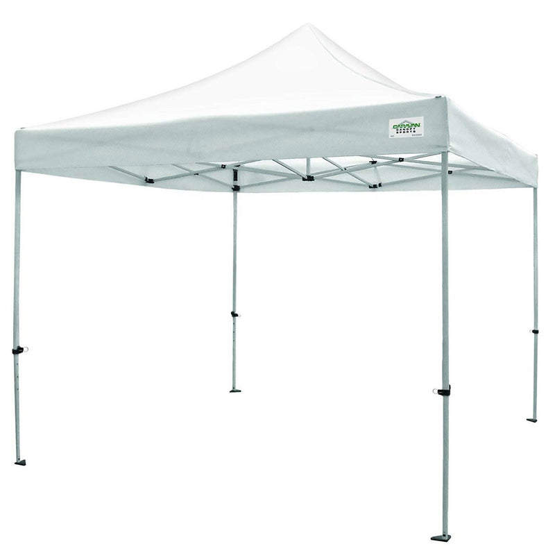 Caravan Canopy TitanShade 10 x 10 Steel Portable Instant Canopy, White (2 Pack)