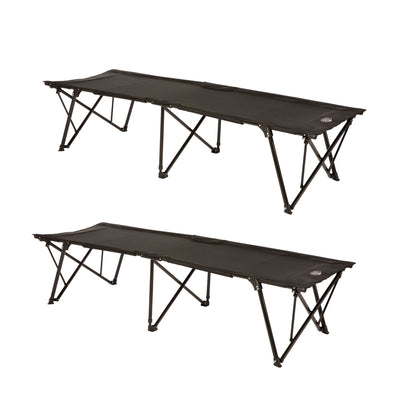 Kamp Rite Standard Kwik Cot Folding Portable Outdoor Camping Hiking Bed (2 Pack) - VMInnovations