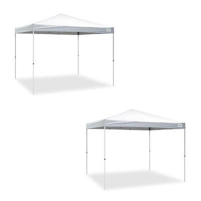 Caravan Canopy Sports V Series 2 Pro 10 x 10 Ft Outdoor Tent Kit, White (2 Pack) - VMInnovations