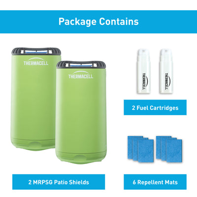 Thermacell Outdoor Patio and Camping Shield Mosquito Insect Repeller, 2 Pack