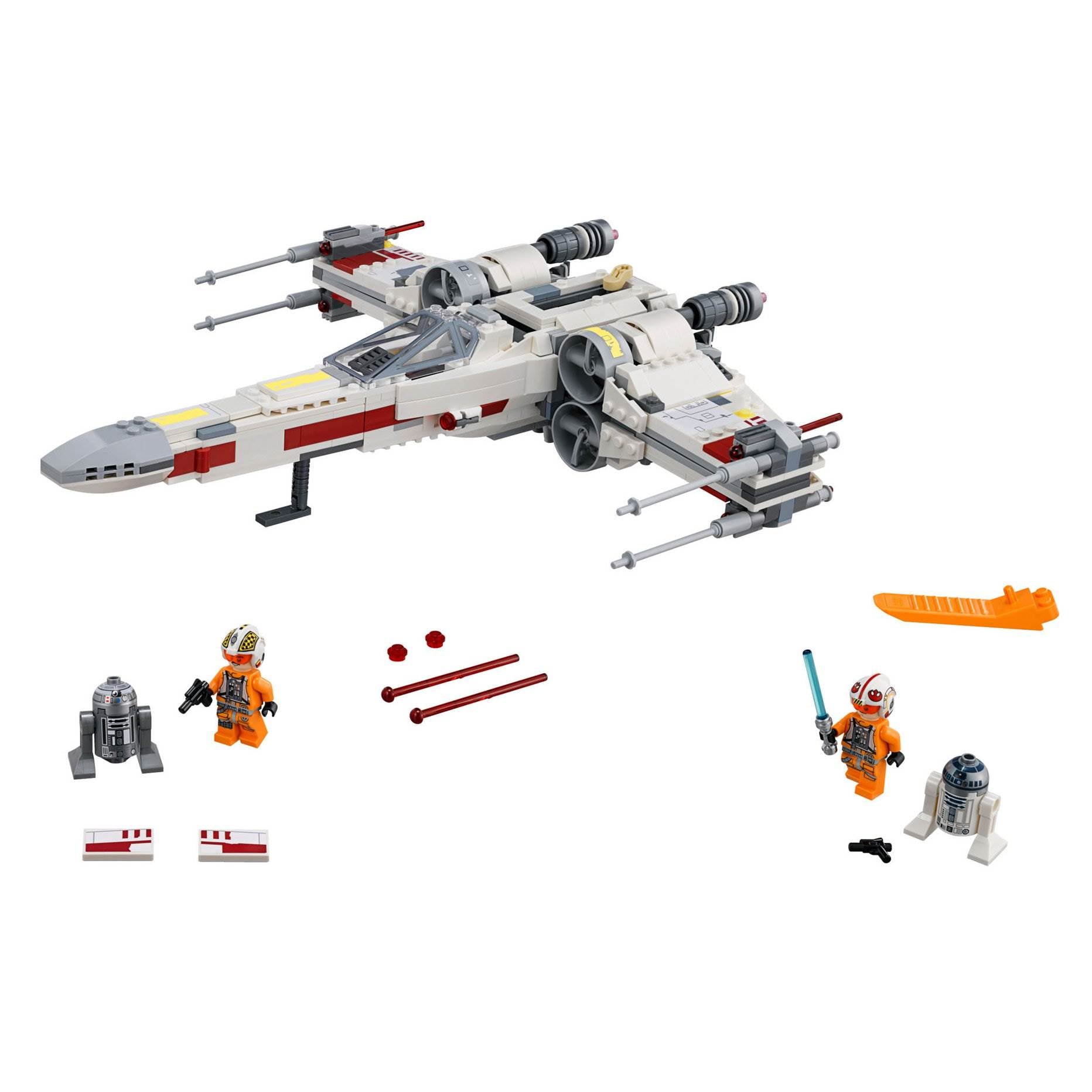 LEGO Star Wars X-Wing Starfighter Builder Set w/ 2 Minifigures (Open Box)