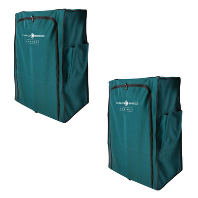 Disc-O-Bed Cam-O-Bunk 3 Shelf 6 Compartment Hanging Zippered Cabinet (2 Pack)