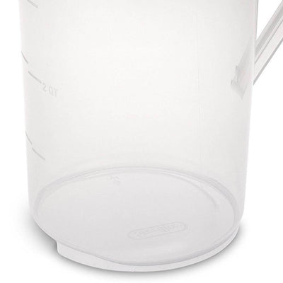 Sterilite 1-Gallon Round Pitcher, Clear with Blue Lid & Hinged Spout (18 Pack)