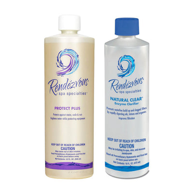 Rendezvous Spa Specialties Pool and Spa Protect Plus and Natural Clear 32 Ounces