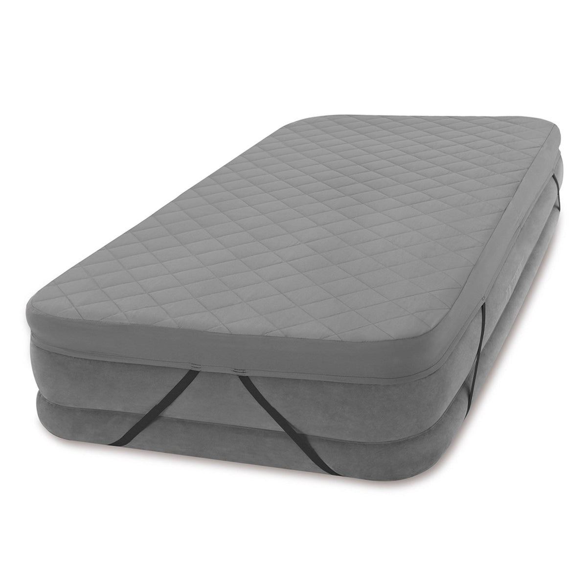 Intex 200 Thread Quilt Fitted Twin Airbed Cover (Airbed Not Included) (2 Pack)