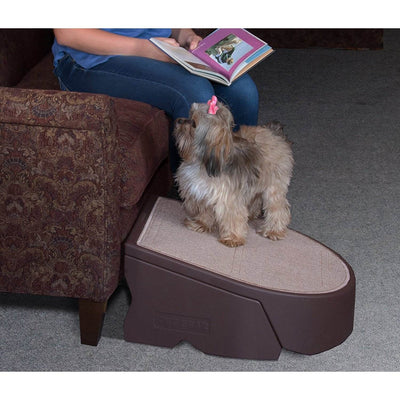 Pet Gear Portable Plastic Incline Indoor Outdoor Pet One Step, Brown (Used)