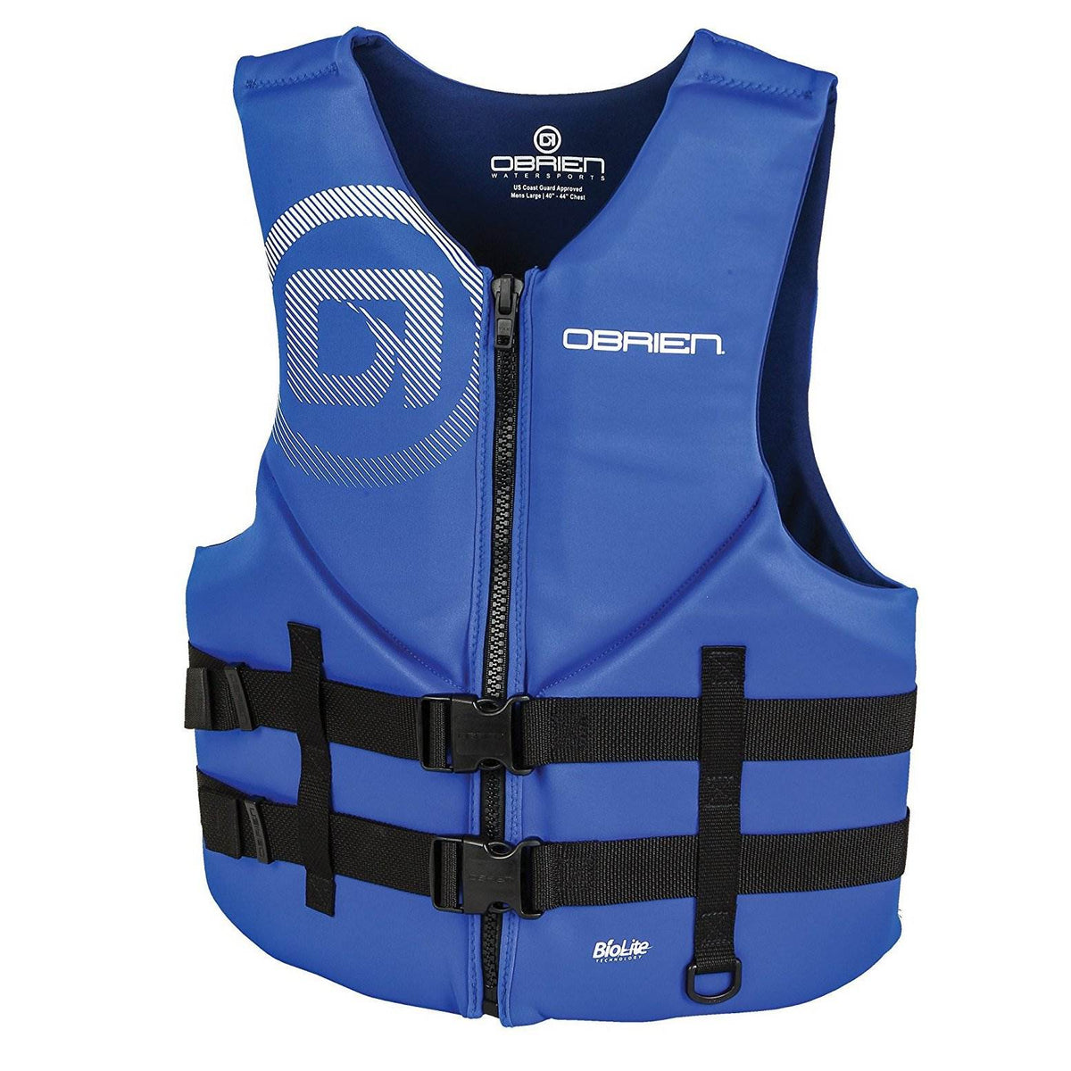OBrien Blue Mens BioLite Neoprene Life Jacket Vest, Adult Medium (Open Box)