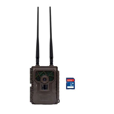 Covert Code Black Wireless LTE Cellular Trail Game Camera + 16GB SD Memory Card