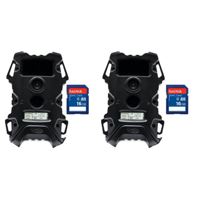 Wildgame Innovations Game Camera, Black (2 Pack) + SanDisk 16GB SD Card (2 Pack)