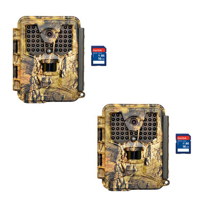 Covert Ice Infrared Video & Audio Game Hunting Camera + 16GB SD Card (2 Each)