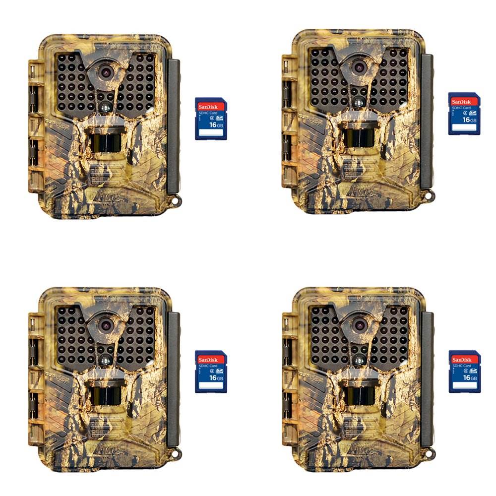 Covert Ice Infrared Video & Audio Game Hunting Camera + 16GB SD Card (4 Each)