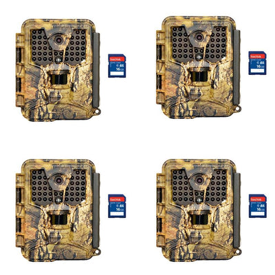 Covert Ice Infrared Video & Audio Game Hunting Camera + 16GB SD Card (4 Each)