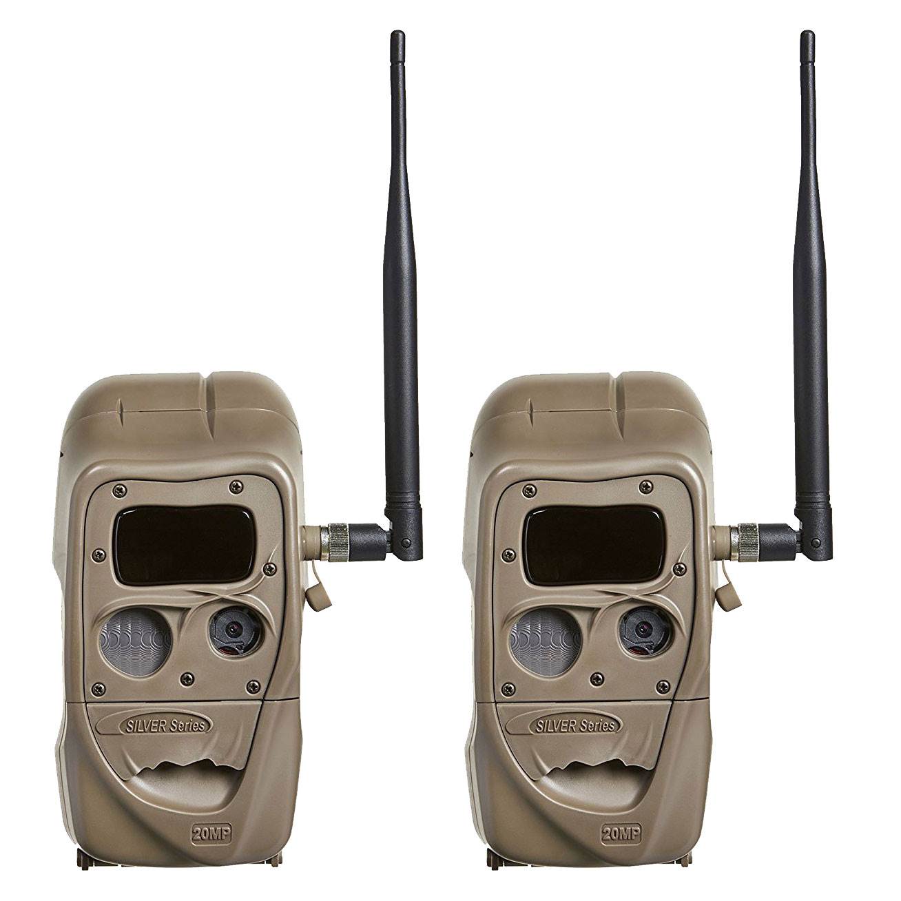 Cuddeback Flash CuddeLink 20MP Wireless Invisible IR Game Trail Camera (2 Pack)