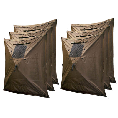 Clam Quick Screen Hub Brown Fabric Wind & Sun Panels Accessory Only (6 Pack) - VMInnovations