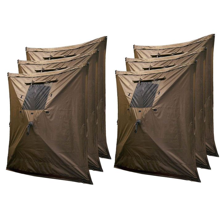 Clam Quick Screen Hub Brown Fabric Wind & Sun Panels Accessory Only (6 Pack)