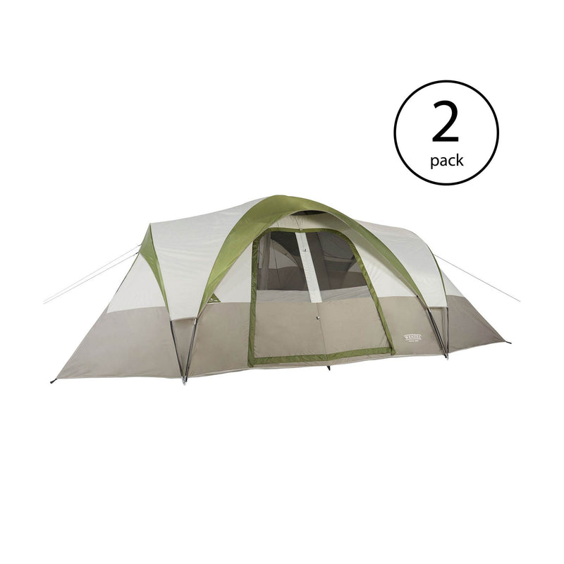 Wenzel Mammoth 16 Person Family 3 Season Outdoor Camping Dome Tent (2 Pack)