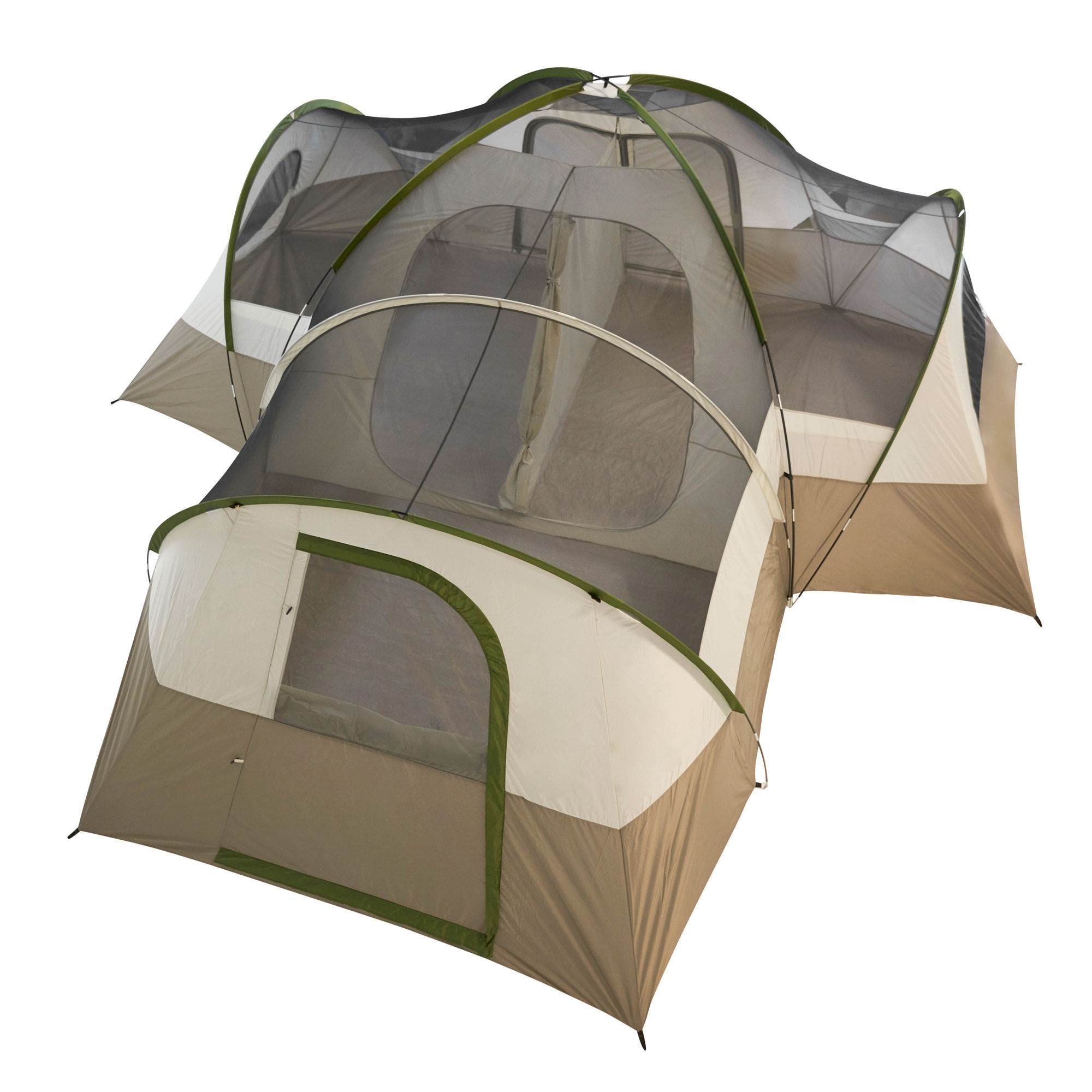 Wenzel Mammoth 16 Person Family 3 Season Outdoor Camping Dome Tent (2 Pack)