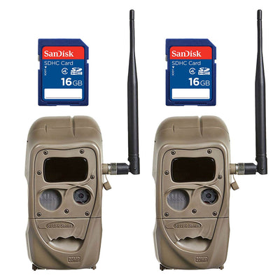 Cuddeback CuddeLink 20MP Wireless IR Game Trail Camera + 16GB SD Card (2 Each)