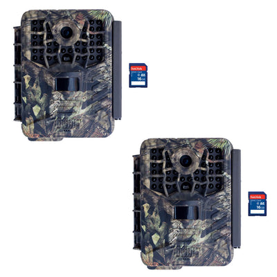 Covert Black Maverick Video & Audio Game Hunting Camera + 16GB SD Card (2 Each)