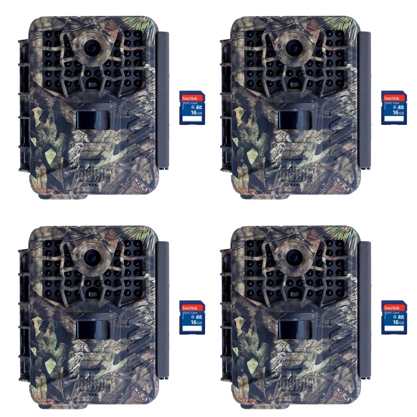 Covert Black Maverick Video & Audio Game Hunting Camera + 16GB SD Card (4 Each)