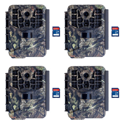 Covert Black Maverick Video & Audio Game Hunting Camera + 16GB SD Card (4 Each)