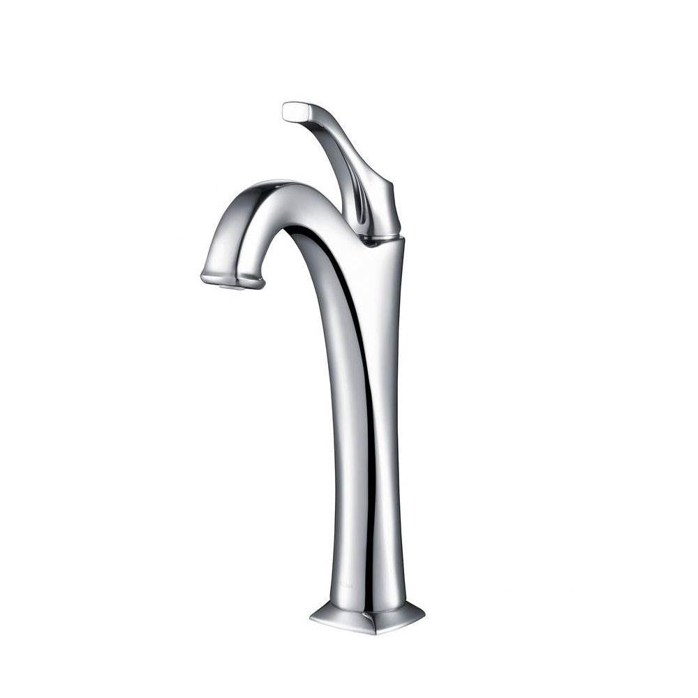 Kraus Arlo Single Handle Vessel Bathroom Faucet, Chrome (Open Box)