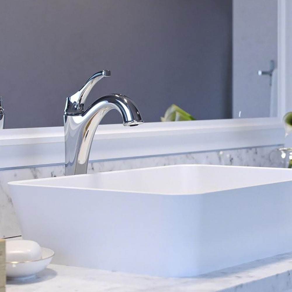 Kraus Arlo Single Handle Vessel Bathroom Faucet, Chrome (Open Box)