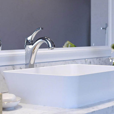 Kraus Arlo Single Handle Vessel Bathroom Faucet, Chrome (Open Box)