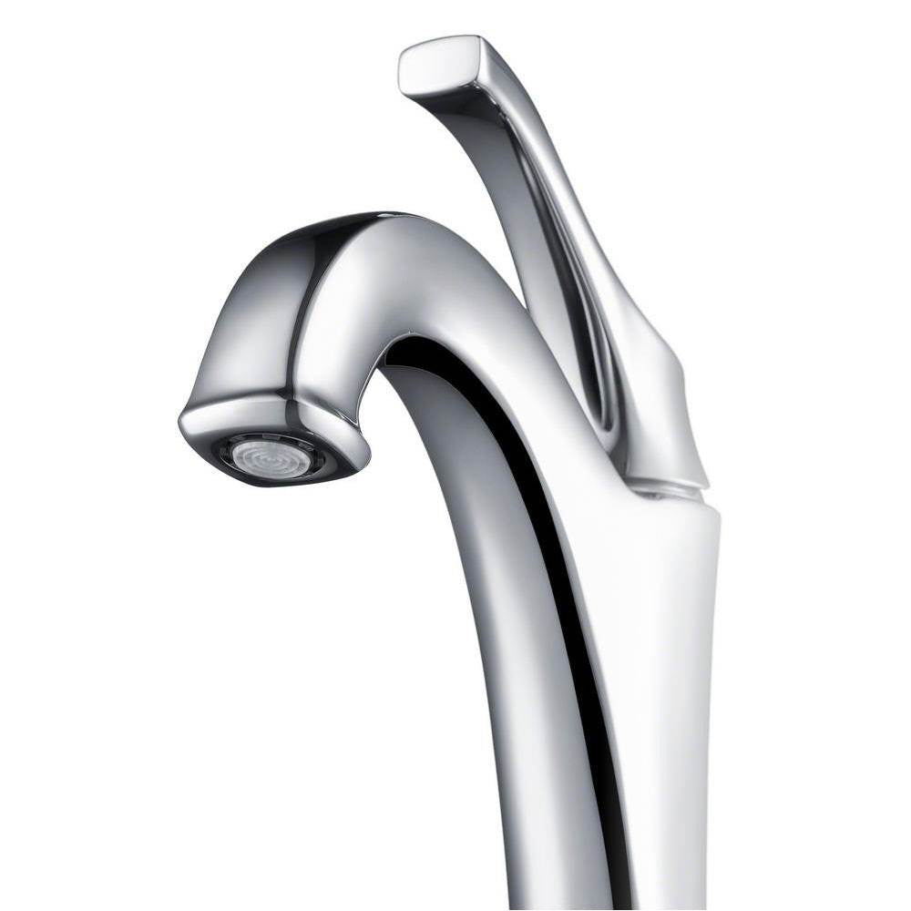 Kraus Arlo Single Handle Vessel Bathroom Faucet, Chrome (Open Box)