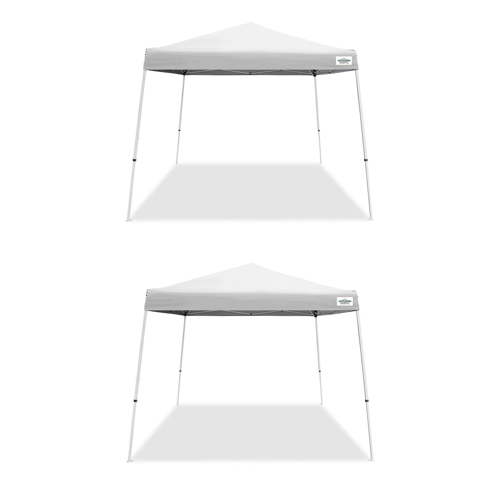Caravan Canopy V Series 2 10'x10' Entry Level Angled Leg Instant Canopy (2 Pack) - VMInnovations