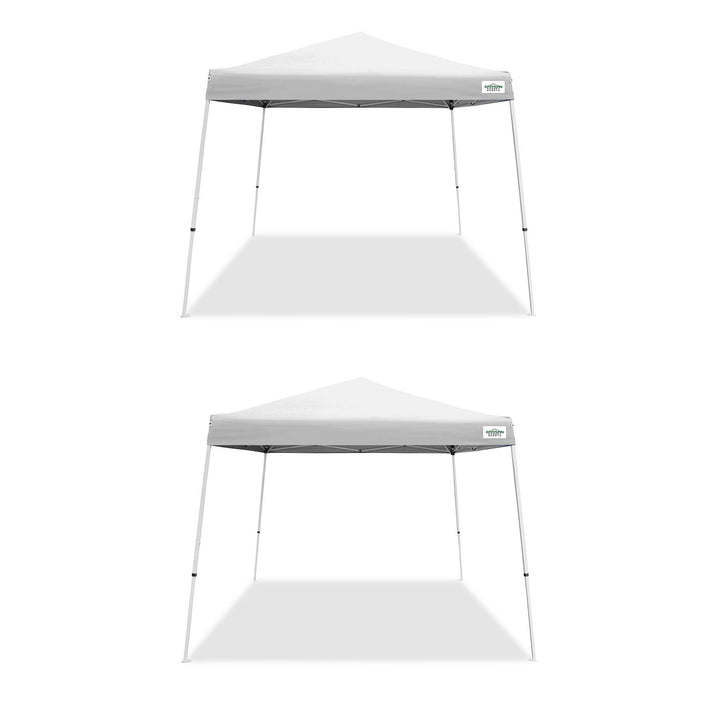 Caravan Canopy V Series 2 10'x10' Entry Level Angled Leg Instant Canopy (2 Pack)