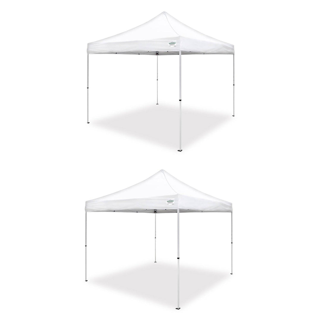 Caravan Canopy M Series Pro 2 10 x 10 Foot Straight Leg Instant Canopy (2 Pack)