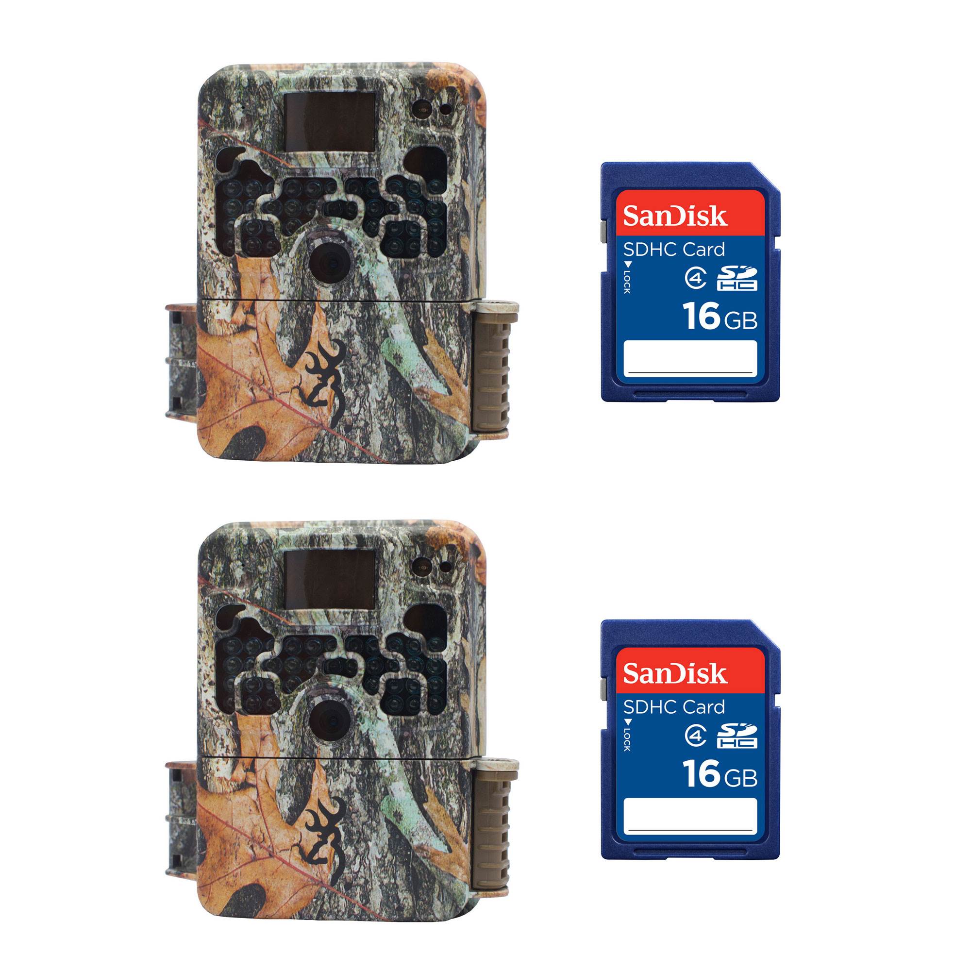 Browning Strike Force 850 Extreme Trail Camera (2 Pack) + 16GB SD Card (2 Pack)