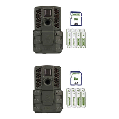 Moultrie A 25i Game Trail Hunting Camera with SD Card and Batteries (2 Pack)