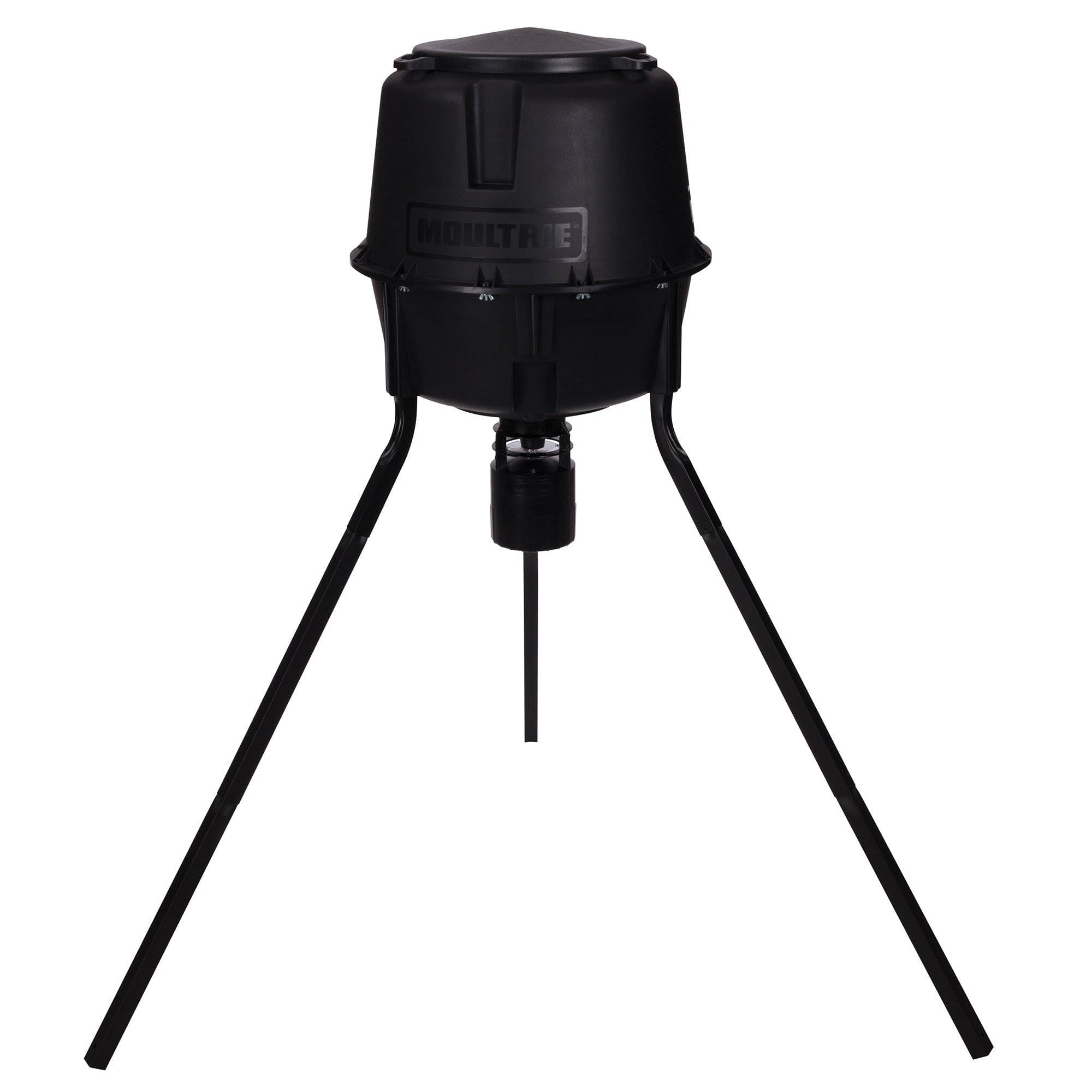 Moultrie 30 Gal 360° Programmable 200 lb Cap Tripod Deer Game Feeder (2 Pack)