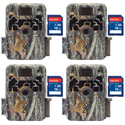Browning 2018 Dark Ops Extreme Hunting Game Trail Camera + 16GB SD Card (4 Each)